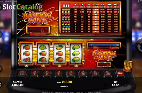Οθόνη3. Random Wins Arcade Κουλοχέρης