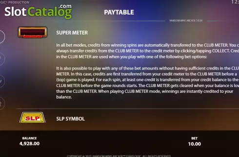 Οθόνη5. Random Wins Arcade Κουλοχέρης