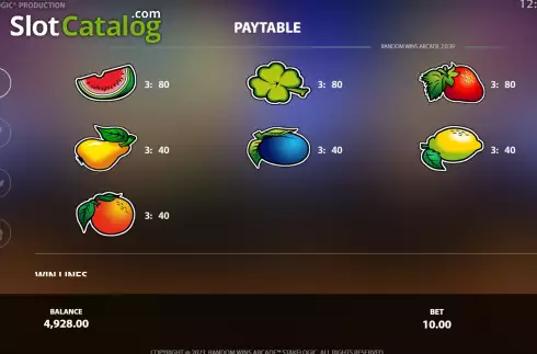 Οθόνη8. Random Wins Arcade Κουλοχέρης