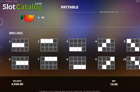 Οθόνη9. Random Wins Arcade Κουλοχέρης