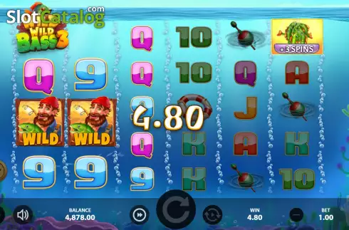 Οθόνη7. Wild Wild Bass 3 Κουλοχέρης