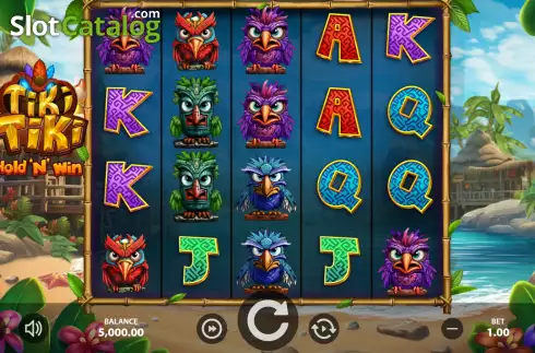 Οθόνη3. Tiki Tiki Hold 'n' Win Κουλοχέρης 