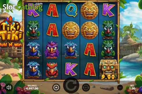 Οθόνη4. Tiki Tiki Hold 'n' Win Κουλοχέρης 
