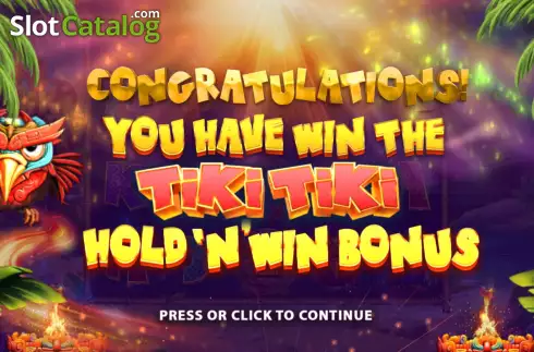 Οθόνη7. Tiki Tiki Hold 'n' Win Κουλοχέρης 