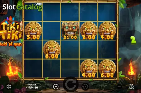 Οθόνη9. Tiki Tiki Hold 'n' Win Κουλοχέρης 