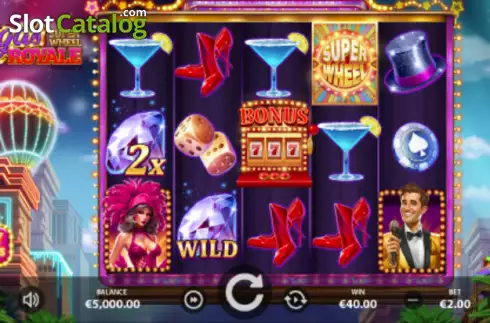 Οθόνη2. Vegas Royale Super Wheel Κουλοχέρης