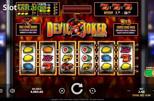 Οθόνη2. Devil Joker Jackpot Κουλοχέρης