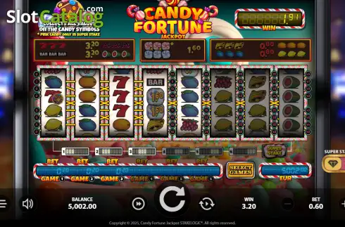 Οθόνη3. Candy Fortune Jackpot Κουλοχέρης 