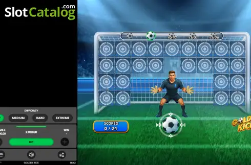 Οθόνη2. Golden Kick (StakeLogic) Κουλοχέρης