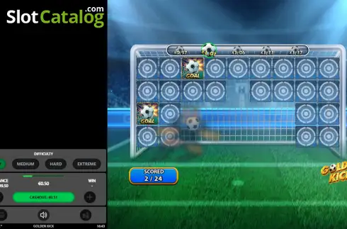 Οθόνη3. Golden Kick (StakeLogic) Κουλοχέρης