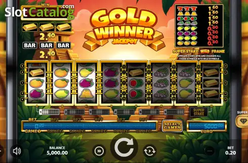 Οθόνη2. Gold Winner Jackpot Κουλοχέρης
