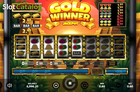 Οθόνη3. Gold Winner Jackpot Κουλοχέρης