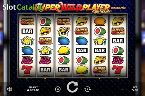 Οθόνη2. Super Wild Player Super Wheel Κουλοχέρης