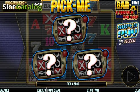 Οθόνη5. Bar-X Triple Play Megaways Κουλοχέρης