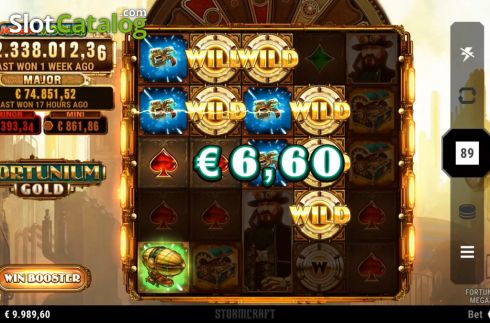 Οθόνη3. Fortunium Gold Mega Moolah Κουλοχέρης