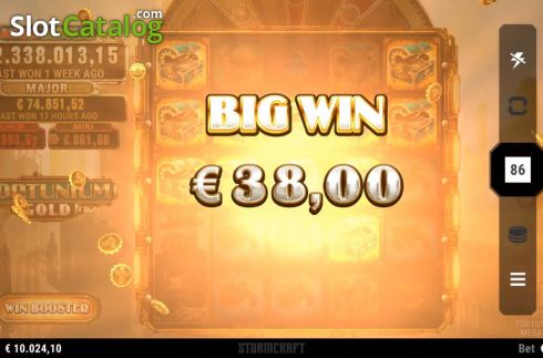 Οθόνη4. Fortunium Gold Mega Moolah Κουλοχέρης