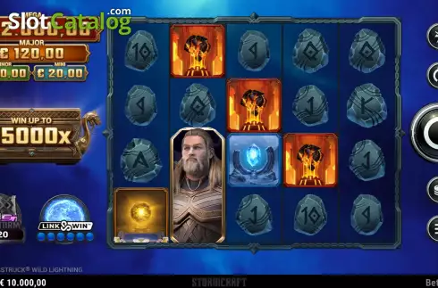 Οθόνη3. Thunderstruck Wild Lightning Κουλοχέρης
