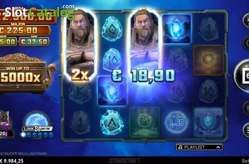 Οθόνη4. Thunderstruck Wild Lightning Κουλοχέρης
