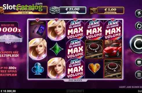 Οθόνη3. Agent Jane Blonde Max Volume Κουλοχέρης