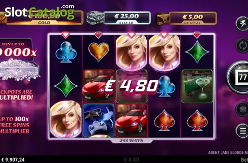 Οθόνη4. Agent Jane Blonde Max Volume Κουλοχέρης