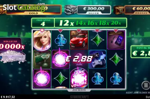Οθόνη9. Agent Jane Blonde Max Volume Κουλοχέρης