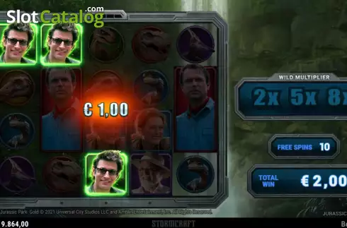 Οθόνη8. Jurassic Park Gold Κουλοχέρης