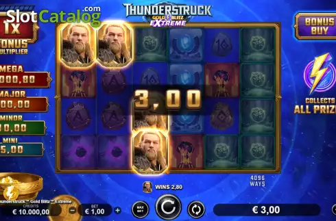 Οθόνη3. Thunderstruck Gold Blitz Extreme Κουλοχέρης