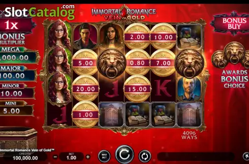 Οθόνη2. Immortal Romance Vein of Gold Κουλοχέρης