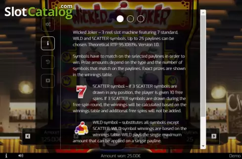 Οθόνη5. Wicked Joker Κουλοχέρης