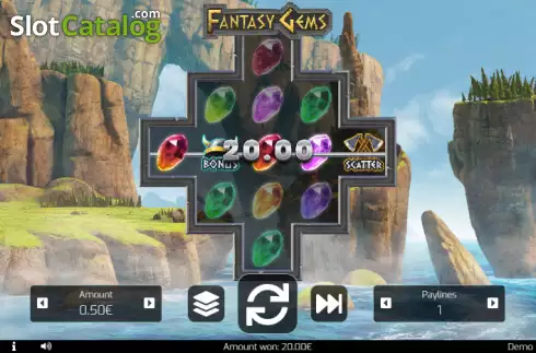 Οθόνη4. Fantasy Gems Κουλοχέρης