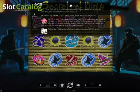 Οθόνη5. Secrets of Ninja Κουλοχέρης