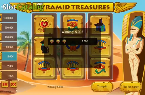 Οθόνη3. Pyramid Treasures Κουλοχέρης