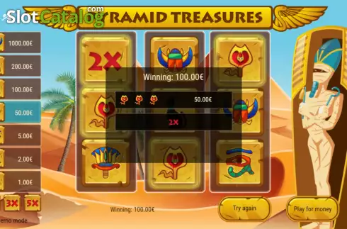 Οθόνη4. Pyramid Treasures Κουλοχέρης