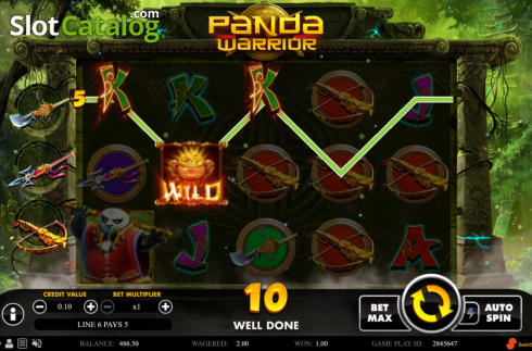 Οθόνη6. Panda Warrior (Swintt) Κουλοχέρης