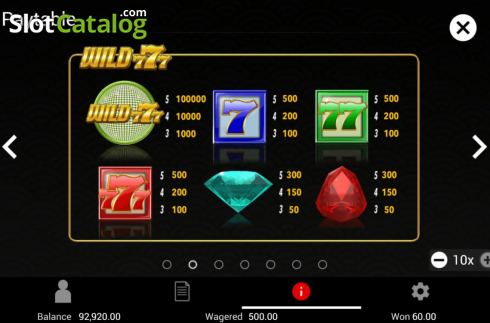 Οθόνη8. Wild 777 Κουλοχέρης 