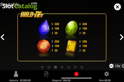 Οθόνη9. Wild 777 Κουλοχέρης 