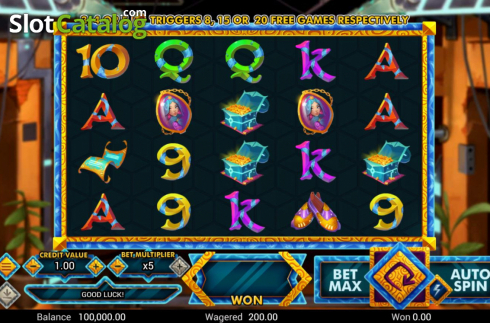Οθόνη2. Golden Genie (Swintt) Κουλοχέρης 