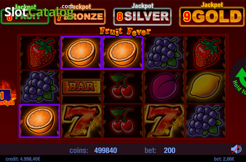 Οθόνη3. Fruit Fever Κουλοχέρης