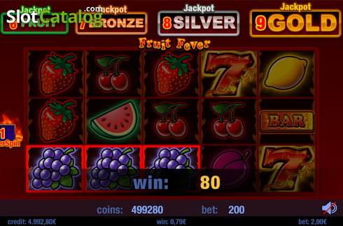 Οθόνη5. Fruit Fever Κουλοχέρης