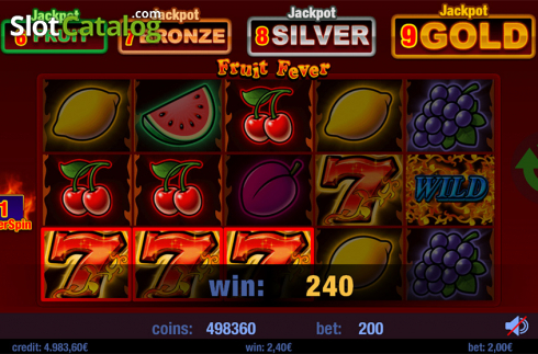 Οθόνη7. Fruit Fever Κουλοχέρης