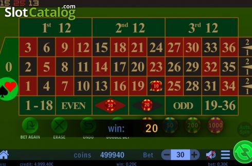 Οθόνη3. Maxi Roulette Κουλοχέρης 