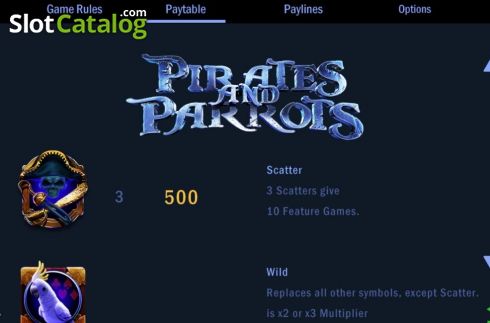 Οθόνη5. Pirates and Parrots Κουλοχέρης