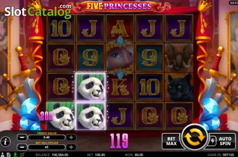 Οθόνη4. Five Princesses Κουλοχέρης