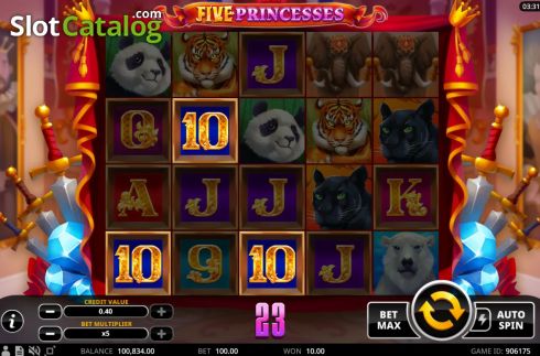 Οθόνη6. Five Princesses Κουλοχέρης