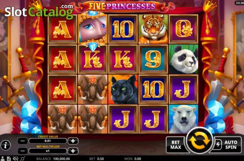 Οθόνη3. Five Princesses Κουλοχέρης