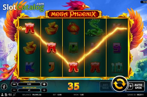 Οθόνη3. Mega Phoenix Κουλοχέρης