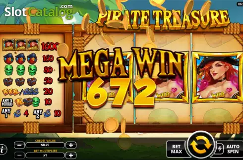 Οθόνη4. Pirate Treasure (Swintt) Κουλοχέρης 