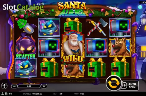 Οθόνη2. Santa vs Aliens Κουλοχέρης