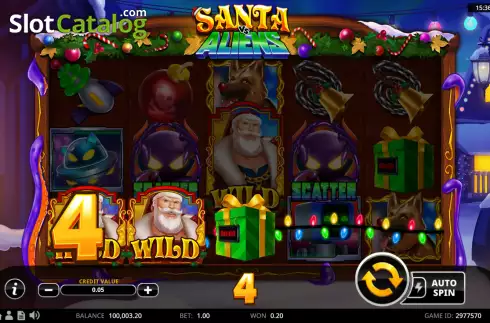 Οθόνη4. Santa vs Aliens Κουλοχέρης