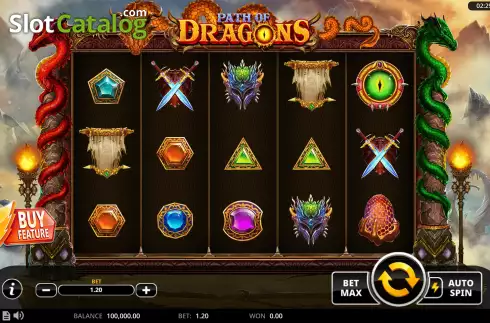 Οθόνη3. Path of Dragons Κουλοχέρης